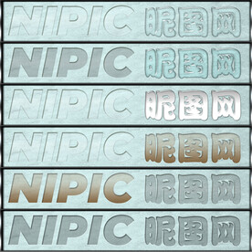 透明水滴质感字体样式特效立体字