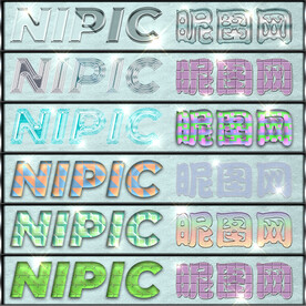 时尚个性立体海报字体样式特效