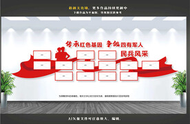 民兵风采文化墙