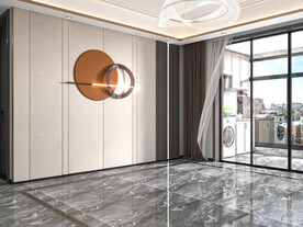 现代餐客厅场景