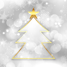 金光闪闪的圣诞树