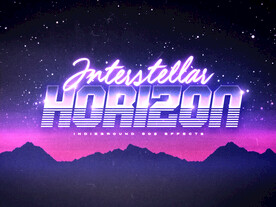 蒸汽波字体可替换海报模板系列