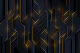 金色折线渐变黑色背景