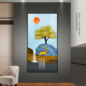 抽象山水装饰画卧室客厅玄关挂画