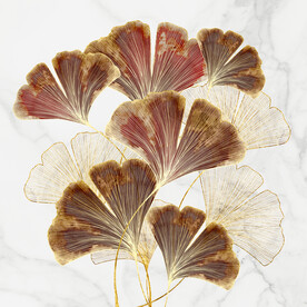 装饰画 晶瓷画 杏叶