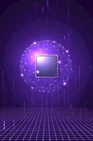 智能芯片科技海报