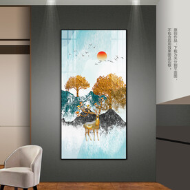 抽象山水装饰画客厅玄关床头挂画