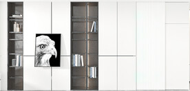 黑白灰客厅背景墙