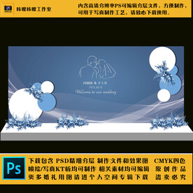 婚礼现场KT板布置