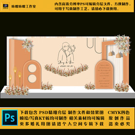 婚礼现场KT板布置