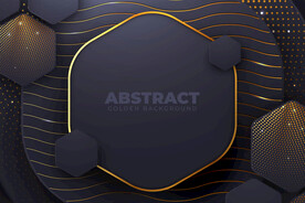 黑金背景展板