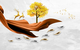 现代简约轻奢背景墙