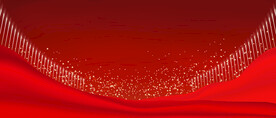 通用红色舞台背景红旗丝绸点粒子