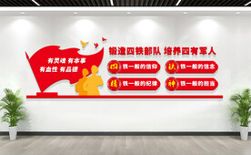 四铁过硬部队文化墙