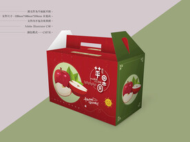 苹果包装 平面图
