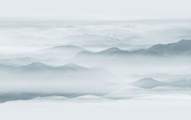 水墨山水画背景墙