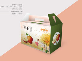 苹果包装设计 平面图