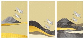 背景墙 三联画 晶瓷画