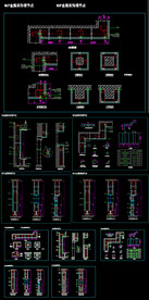 网络机房彩钢板安装节点CAD