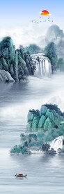 别墅山水玄关