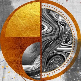 装饰画 抽象画 鱼