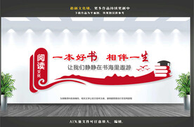 阅览室文化墙