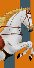 装饰画 晶瓷画 马