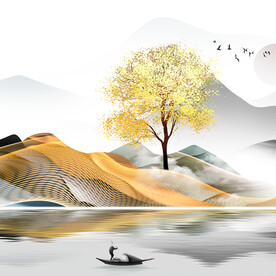 装饰画 晶瓷画 新中式