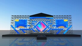室外舞台搭建大型活动舞美效果图
