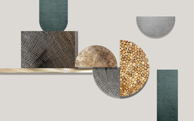 现代简约几何抽象背景墙