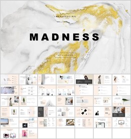 白色大理石ppt模板