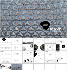 菱形高级ppt模板