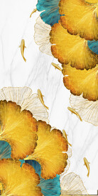 装饰画 晶瓷画 抽象线条花