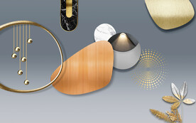 现代简约几何抽象背景墙