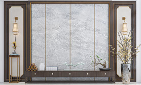 新中式电视背景墙 电视墙