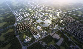 城市规划鸟瞰图