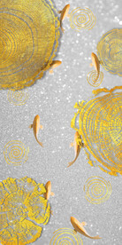 装饰画 晶瓷画 金鱼