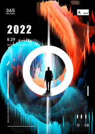 高级幻彩流体高饱和质感海报系列