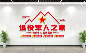退役军人服务中心文化墙