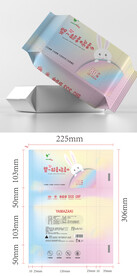 婴幼儿棉柔巾纸抽包装设计