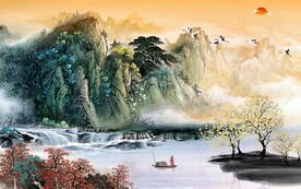 新中式意境山水画