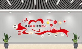 微笑在脸服务在心