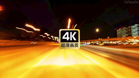 高速行驶的车上街拍视频