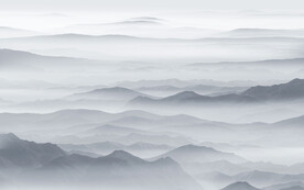 新中式山水画背景墙