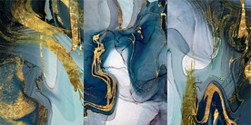 抽象艺术三联画