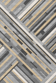 抽象木纹几何条纹地毯