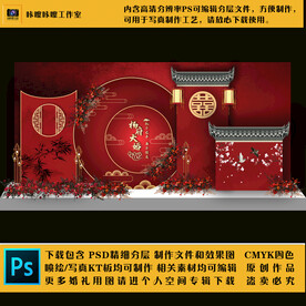 婚礼现场KT板布置