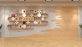 图书馆背景墙  阅读室背景墙