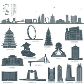 汕头地标建筑剪影