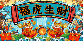 2022虎年活动展板